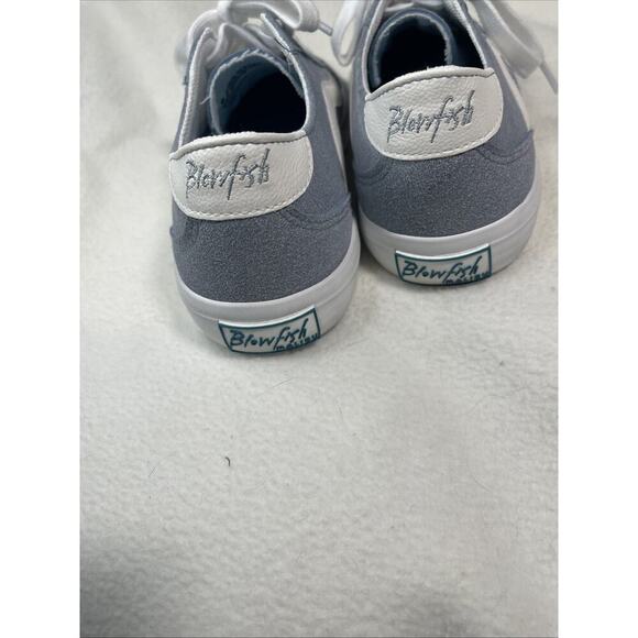BLOWFISH Malibu Women’s Sneakers Size 8M Foggy Blue/White Lace Up Skate- EUC - Picture 5 of 8